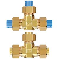 kft06-00 SMC KF Series Union Tee, 6 mm to 6 mm, Tube-to-Tube Connection Style, KFT06-00