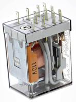553381100010 Finder Plug In Power Relay, 110V ac Coil, 10A Switching Current, 3PDT
