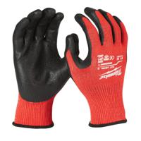 4932498521 Milwaukee Dipped Gloves Red Nitrile Nitrile Cut Resistant Gloves, Size 9, Nitrile Coating