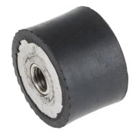 171-2624 RS PRO M8 Anti Vibration Mount, Female Buffer Foot with 67.86kg Compression Load