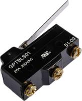 gptbls01 ZF Long Hinge Lever Micro Switch, Screw Terminal, 20 A @ 250 V ac, SPDT