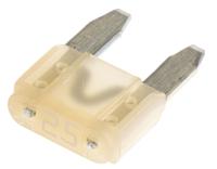 0297025wxnv Wickmann 25A Clear Blade Car Fuse, 32V dc