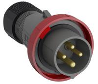 2cma101080r1000-316ep6w Amphenol Industrial, Easy & Safe IP67 Red Cable Mount 3P + E Industrial Power Plug, Rated At 16A, 415 V
