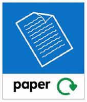 286-121 RS PRO Vinyl Adhesive Blue, White Safe Conditions Sign, Paper, English