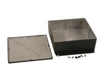 1590wffbk Hammond 1590 Series Die Cast Aluminium Enclosure, IP65, Flanged, 69 x 188 x 188mm