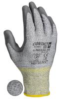 ln659-09 Liscombe Yellow Nylon Fibre Cut Resistant Gloves, Size 9, Polyurethane Coating