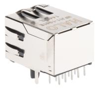 hfj11-1g01erl Halo Electronics FastJack Series Female RJ45 Connector, UTP Shield Straight