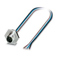 1408415 Phoenix Contact 4 way M12 to Sensor Actuator Cable, 500mm