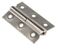 293-7825 Pinet Steel Butt Hinge with a Lift-off Pin, Screw Fixing, 50mm x 30mm x 1.2mm