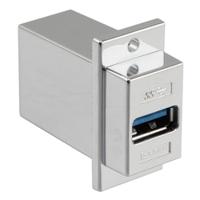 ecf504-3ab-s L-Com Straight, Panel Mount, Socket- Single Port Type Type A, Type B 3 USB Connector