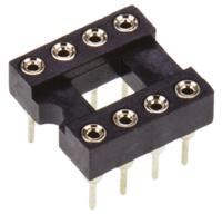 w30508ttrc Winslow 2.54mm Pitch Vertical 8 Way, Through Hole Turned Pin Open Frame IC Dip Socket, 5A