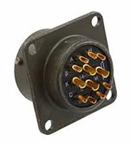pt02a-14-12s Amphenol Socapex, PT, Copper Alloy 12 Way Panel Mount MIL Spec Circular Connector ReceptacleGreen, Socket