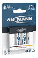 5030842 Ansmann AA NiMH Rechargeable AA Batteries, 2.7Ah, 1.2V - Pack of 4