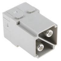 09140022653 HARTING Heavy Duty Power Connector Module, Male, Han-Modular Series, 2 Contacts