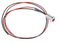 oxlclh6312acfl30al Oxley Red Panel Mount Indicator, 12V ac, 6.4mm Mounting Hole Size, Lead Wires Termination, IP66