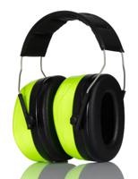 h540agb 3M PELTOR Optime Ear Defender with Headband, 34dB, Black, Green