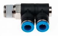 qslv2-14-6 Festo QSLV Series Multi-Connector Fitting, Threaded-to-Tube Connection Style, 153213