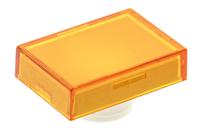 561611-605 Orange Rectangular Push Button Lens for use with TP2 Series