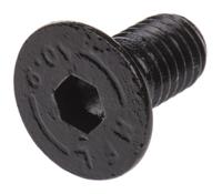281-546 RS PRO Black, Self-Colour Steel Hex Socket Countersunk Screw, DIN 7991, M8 x 16mm