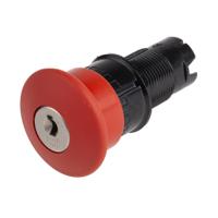 xb6as9349b Schneider Electric Harmony Series Key Release Emergency Stop Push Button, Panel Mount, 16mm Cutout, 2NO + 2NC, IP65