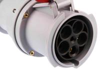 31812547 Scame IP66, IP67 Red Cable Mount 3P + N + E Industrial Power Socket, Rated At 125A, 415 V