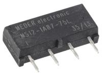 ms12-1a87-75l Meder PCB Mount Reed Relay, 12V dc Coil, SPST, 200V dc Max, 0.5 A Max, 700Ω