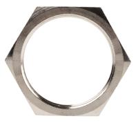 52103360 Lapp Silver Nickel Plated Brass Cable Gland Locknut, M50 Thread