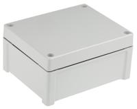 ta-201610-enclosure Fibox TEMPO Series Grey ABS Enclosure, IP65, Grey Lid, 201.2 x 163.2 x 98.4mm