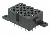 sms24re3tr29 Souriau Sunbank by Eaton SMS Series Straight PCB Mount PCB Socket, 24-Contact, 4-Row, 5.08mm Pitch, Solder Termination