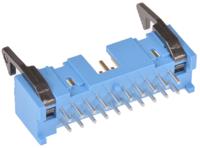 2-1761608-7 TE Connectivity AMP-LATCH Series Straight Through Hole PCB Header, 20 Contact(s), 2.54 mm Pitch, 2 Row, Shrouded