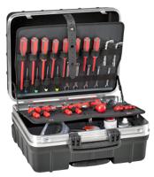atomik-wh-pel GT Line Plastic Tool Case 2 Wheels, 465 x 255 x 352mm
