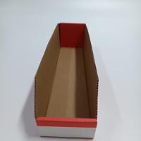 228-1217 RS PRO Cardboard Storage Bin, 400mm x 100mm x 100mm, Red