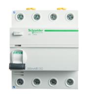 a9r15491 Schneider Electric A9 RCCB, 100A, 4 Pole, 300mA, Type AC, 415V ac