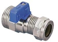 524008 Pegler Yorkshire Brass 2 Way, Ball Valve, Compression, BSPP 3/4in, 15mm