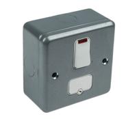 k962-alm MK Electric 13A 1 Gang Switched Fused Spur