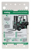flt-fr-eti-51-v2-a Brady Red on White Safety Forklift Tag, French Language, 1 per Pack