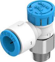 vfoe-le-t-r18-q8 Festo Rotary Knob Exhaust Air One-way Flow Control Pneumatic Manual Control Valve VFOE Series, R 1/8, 1/8in, VFOE-LE-T