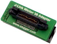 80608-j-link-mictor-38-adapter SEGGER 8.06.08 J-Link Mictor 38 Adapter Adapter for use with 38-pin Mictor Interface, 20-pin 0.1 in J-Link Interface