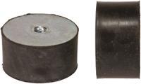 7540de12-60 FIBET Cylindrical M12 Anti Vibration Mount, Female Buffer Foot with 746.4kg Compression Load