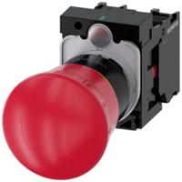 3su1100-1hb20-1pa0 Siemens SIRIUS ACT 3SU11 Series Twist Release Emergency Stop Push Button, Panel Mount, 22mm Cutout, 2NC, IP66, IP67,