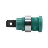 bu-31610-5 Mueller Electric Green Plug Banana Connectors, 4 mm Connector, Solder Lug Termination, 35A, 1kV, Nickel Plating