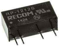 rp-1212s Recom RP DC-DC Converter, 12V dc/ 84mA Output, 10.8 → 13.2 V dc Input, 1W, Through Hole, +85°C Max Temp -40°C