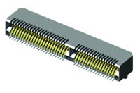 mec8-130-02-l-d-ra1 Samtec MEC8-RA Series Right Angle Female Edge Connector, Edge Mount, 60-Contacts, 0.8mm Pitch, 2-Row, Solder Termination