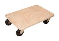 1813 Guitel Hervieu Wood Dolly, 300kg Load, 400mm W x 600mm L x 154mm H