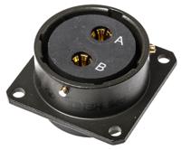 62gb-12e18-02sn Amphenol Limited, 62GB 2 Way Box Mount MIL Spec Circular Connector ReceptacleOlive, Socket Contacts,Shell Size 18,