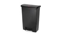 1883615 Rubbermaid Commercial Products Slim Jim 90L Black Pedal Resin Waste Bin