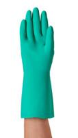 37-675-8 Ansell AlphaTec Solvex 37-675 Green Cotton Cotton Work Gloves, Size 8, Nitrile Coating