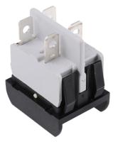 2641lp2a23321l110v3 APEM Illuminated DPST, On-Off Rocker Switch Panel Mount