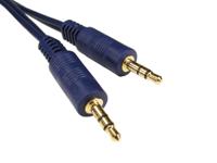 192-4396 RS PRO Male 3.5mm Stereo Jack to Male 3.5mm Stereo Jack Aux Cable, Blue, 5m