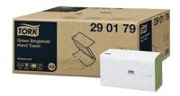 290179 Tork Easy Handling™ Folded, Interleaved Green Paper Towel, 115 x 250mm, 2-Ply, 250 Sheets